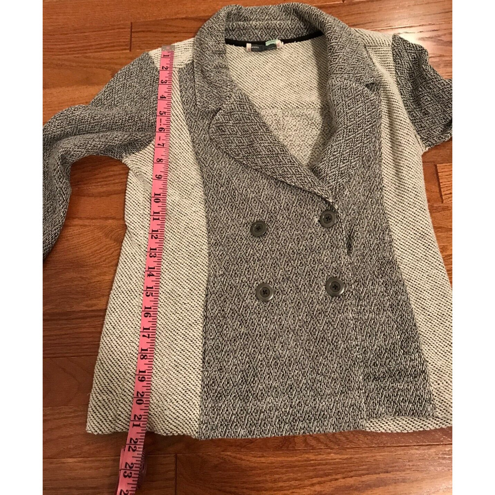 Anthropologie Saturday Sunday Milica Blazer XS Tweed Knit Double Breasted - Picture 5 of 9